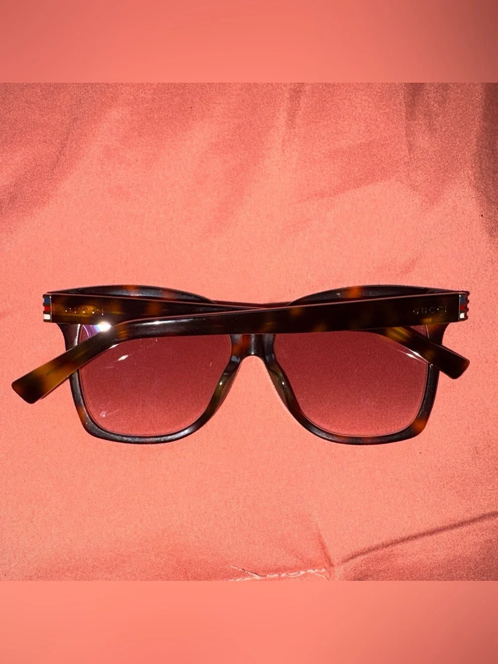 Gucci Brown Tortoiseshell Oversized Sunglasses with Gradient Lenses